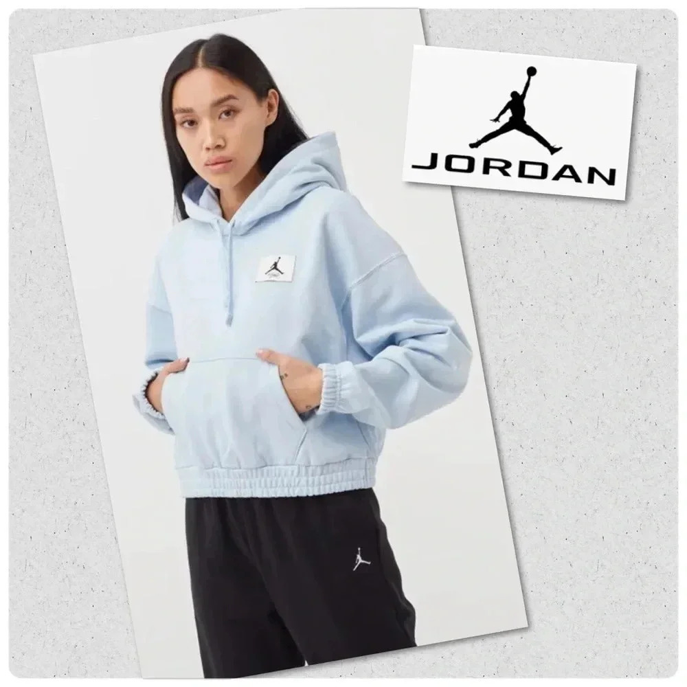 Jordan Cropped Hooded Sweatshirt